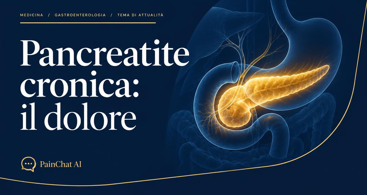 Pancreatite cronica: il dolore che arriva fino alla schiena