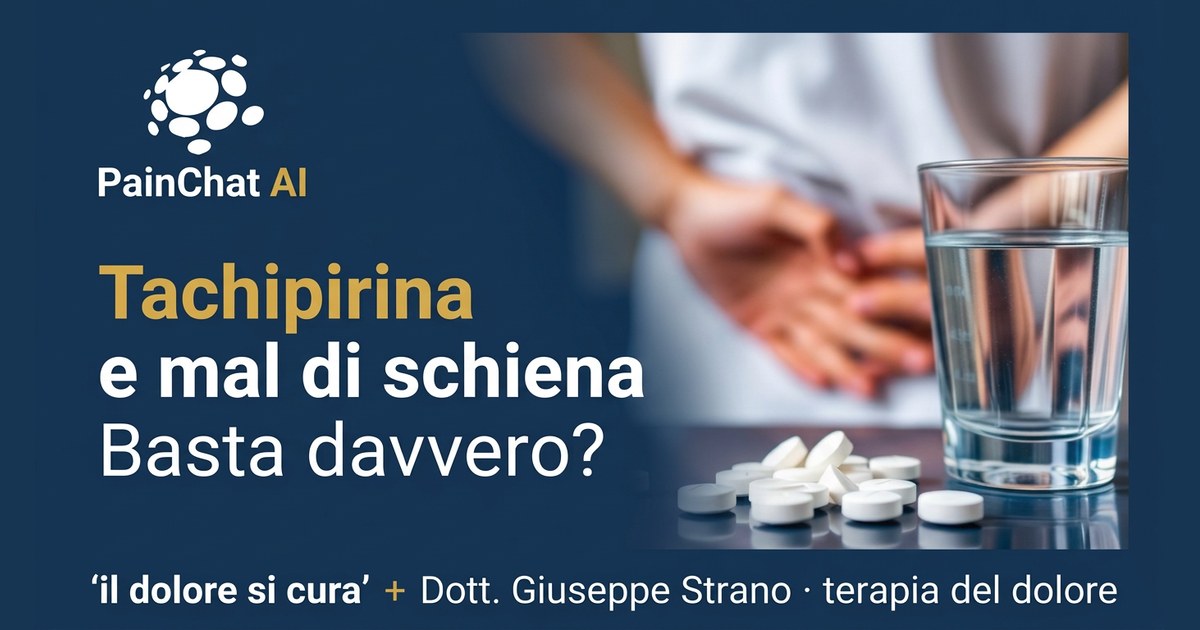 Tachipirina per il mal di schiena: quando aiuta davvero e quando no